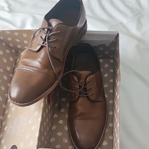 Call It Spring Classic Tan Derby Shoes